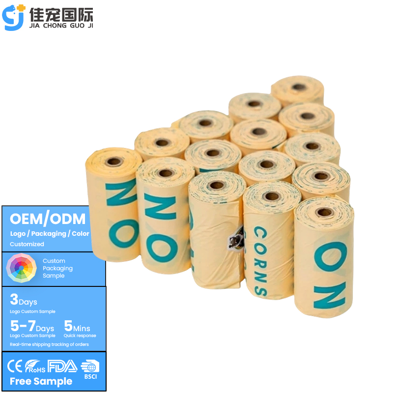 Saco de cocô de cachorro biodegradável