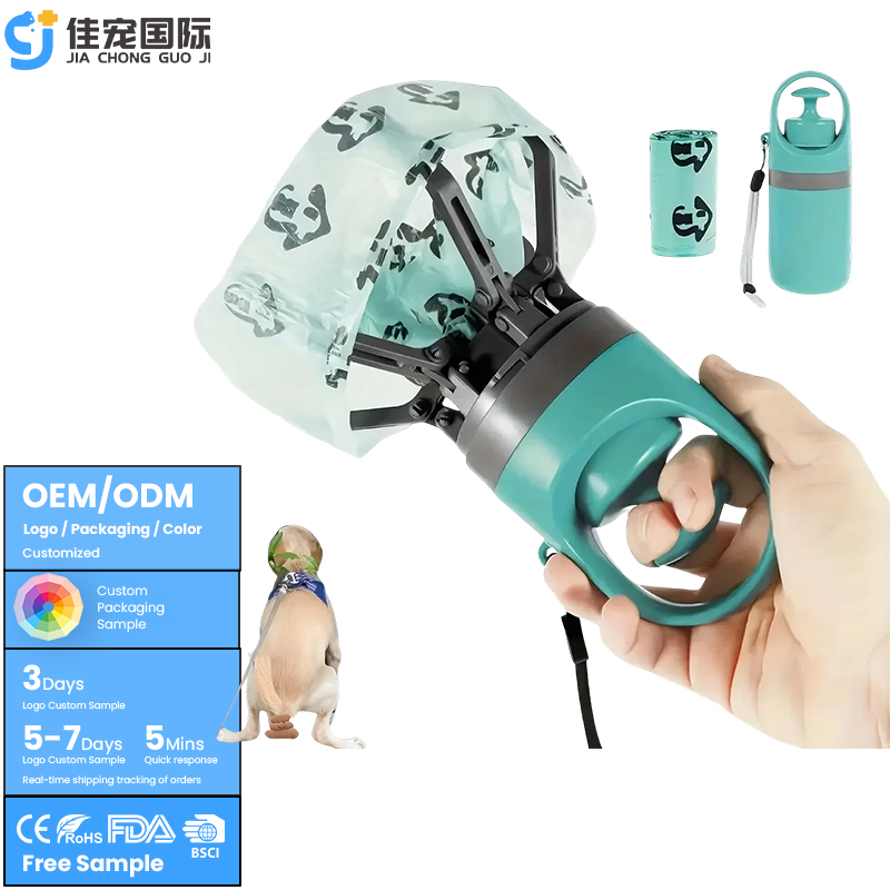 Coletor de saco de cocô com garra