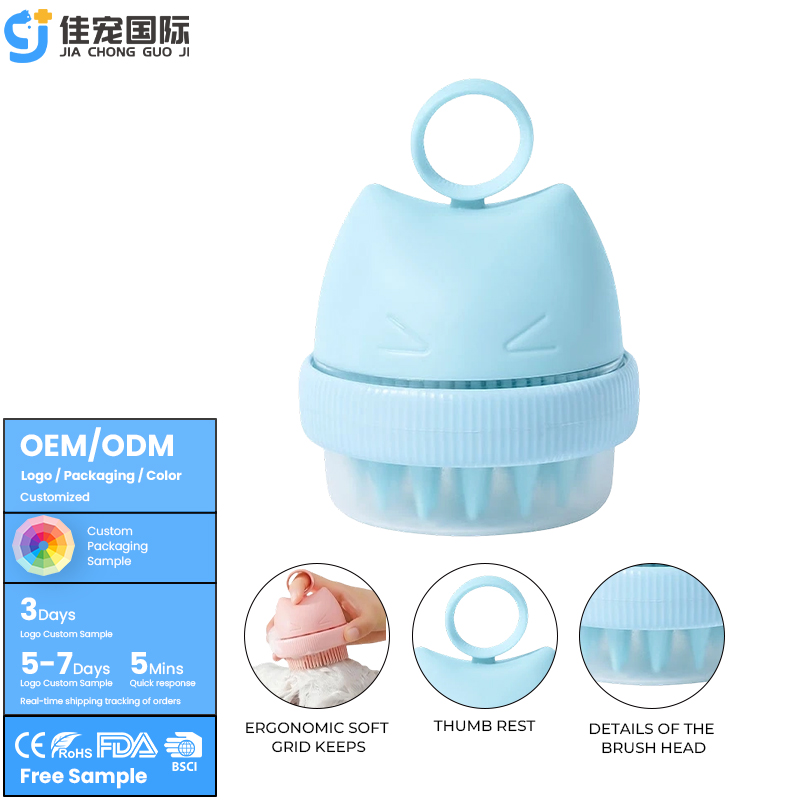 Escova para animais de estimação de cabeça dupla